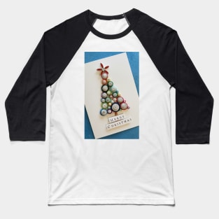 Printed Paper quilling Art. Christmas tree Baseball T-Shirt